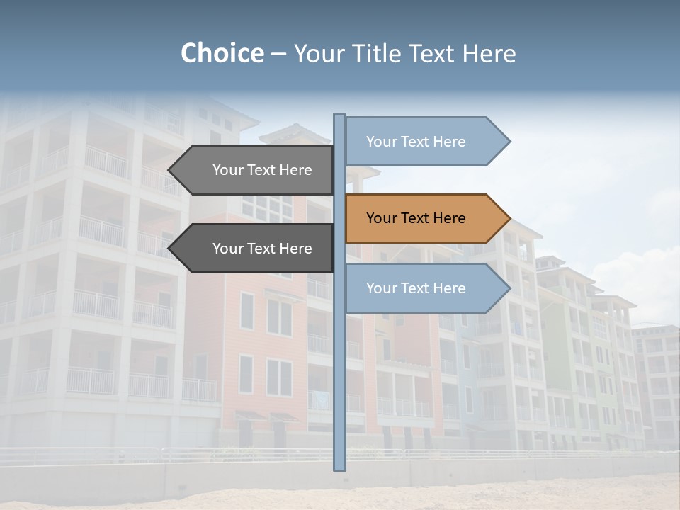 Orange Estate Turquoise PowerPoint Template