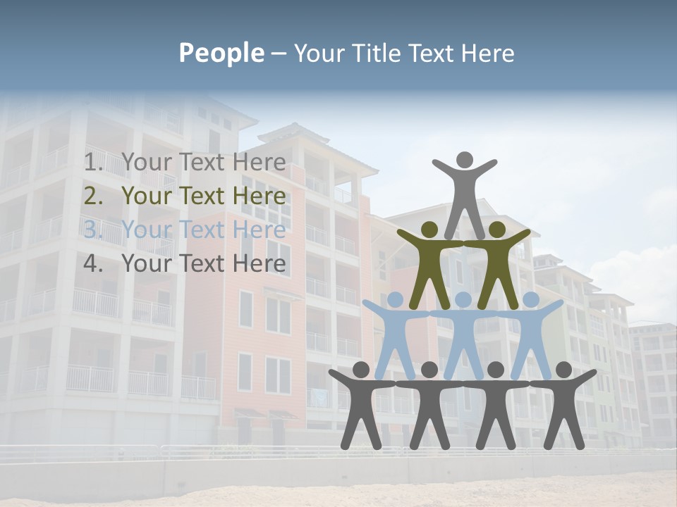 Orange Estate Turquoise PowerPoint Template