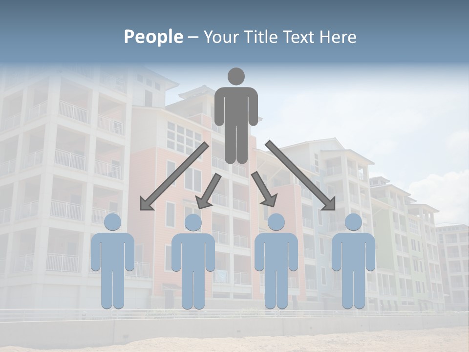 Orange Estate Turquoise PowerPoint Template