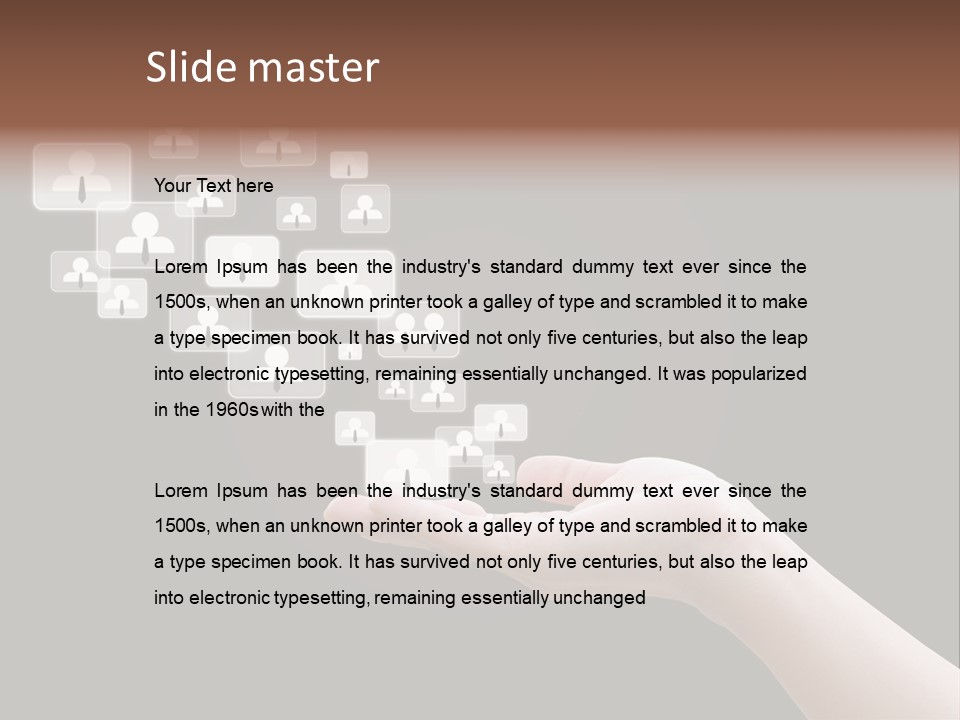 Internet Media Glowing PowerPoint Template