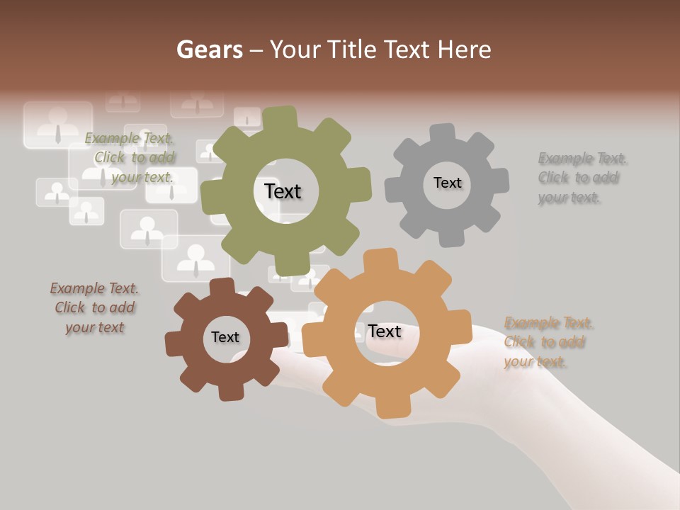 Internet Media Glowing PowerPoint Template