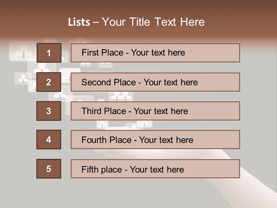 Internet Media Glowing PowerPoint Template