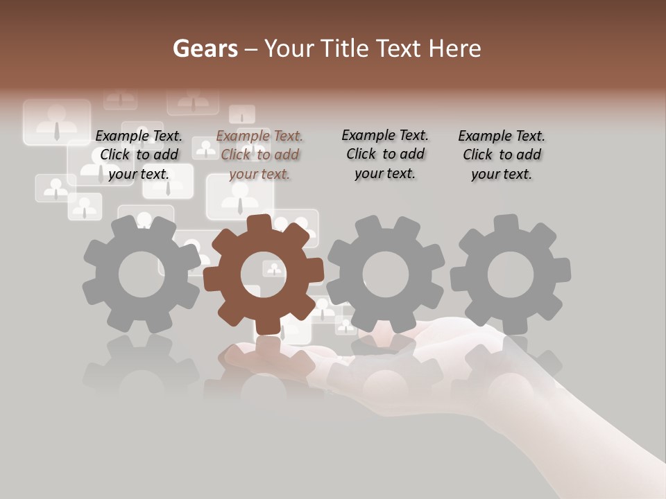 Internet Media Glowing PowerPoint Template