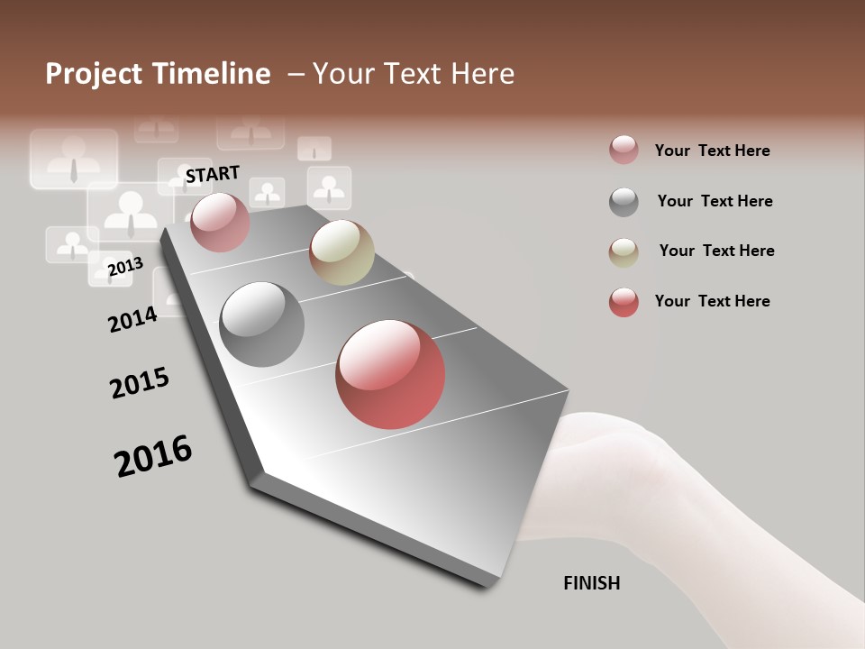 Internet Media Glowing PowerPoint Template