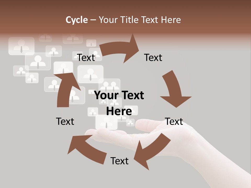 Internet Media Glowing PowerPoint Template