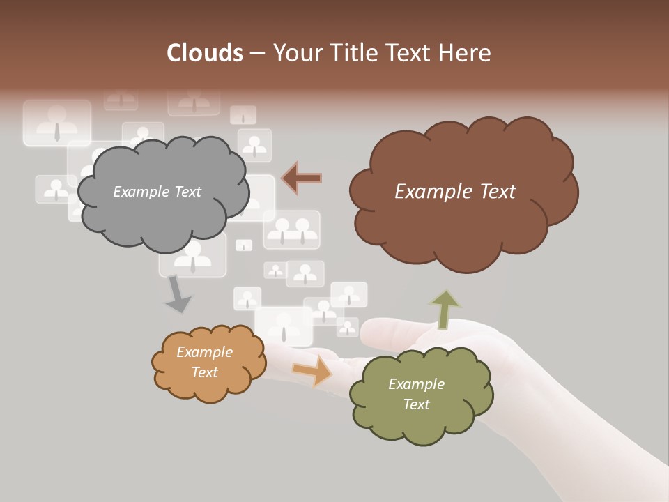 Internet Media Glowing PowerPoint Template