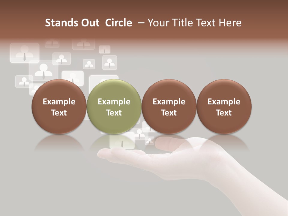 Internet Media Glowing PowerPoint Template