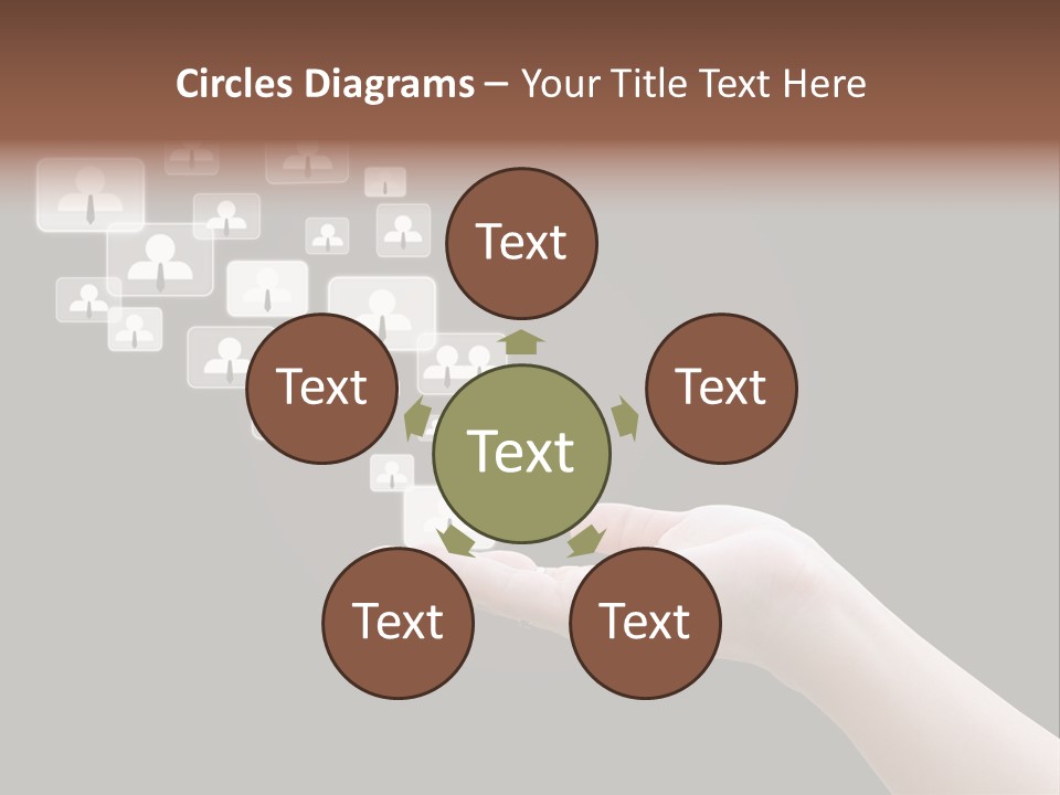 Internet Media Glowing PowerPoint Template