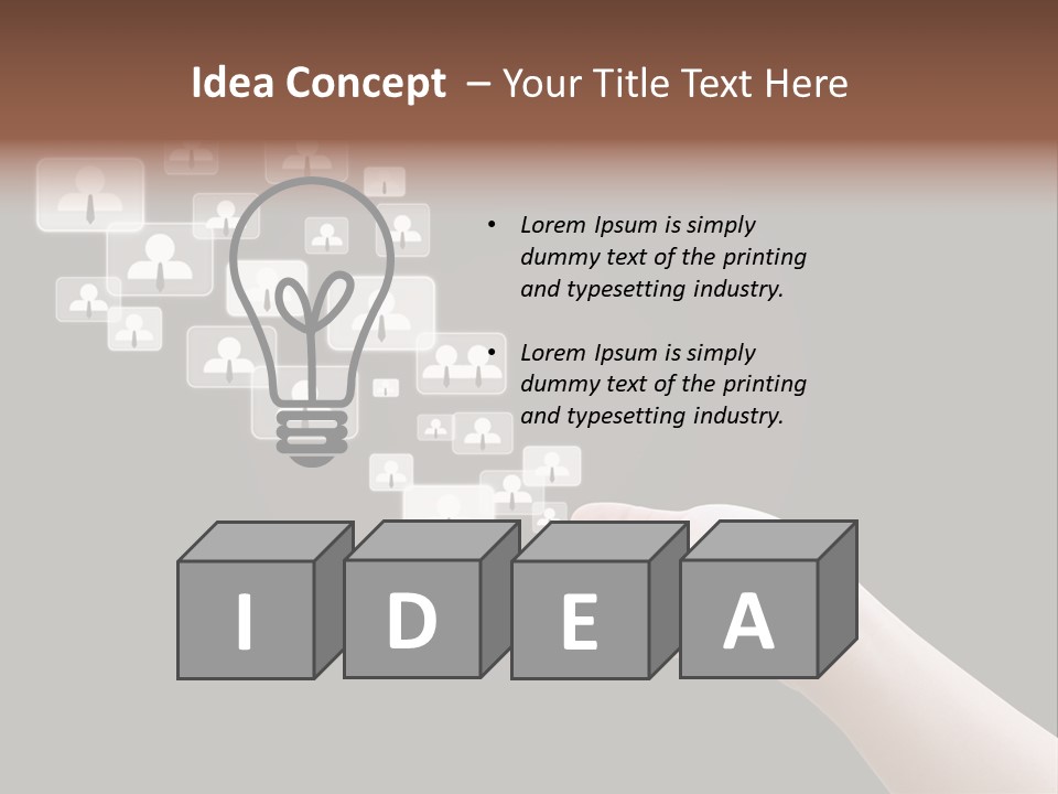 Internet Media Glowing PowerPoint Template
