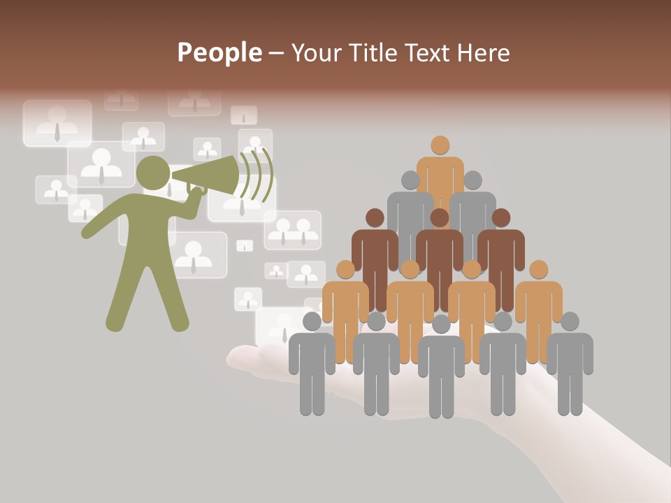 Internet Media Glowing PowerPoint Template