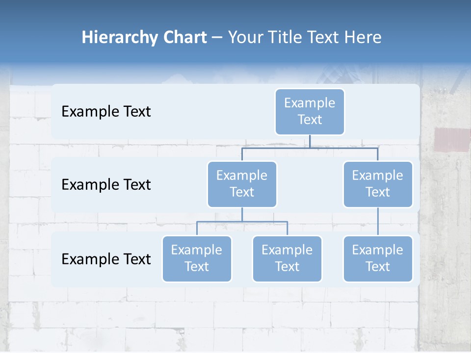 A Construction Worker On Top Of A Brick Wall PowerPoint Template