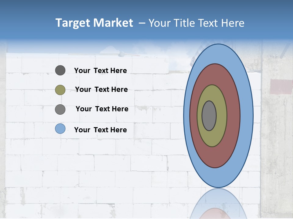 A Construction Worker On Top Of A Brick Wall PowerPoint Template