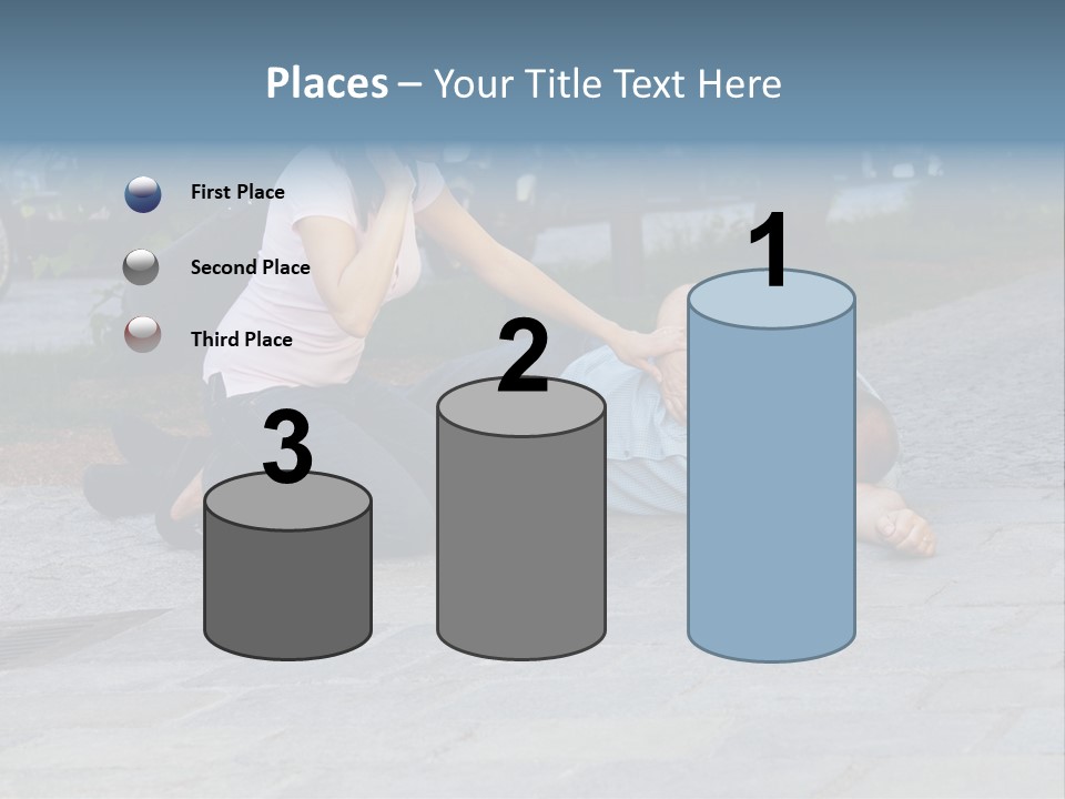 Skyscrapers Daybreak Skyline PowerPoint Template