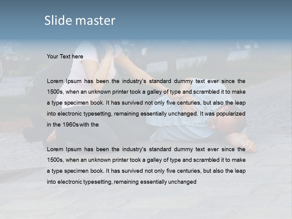 Skyscrapers Daybreak Skyline PowerPoint Template