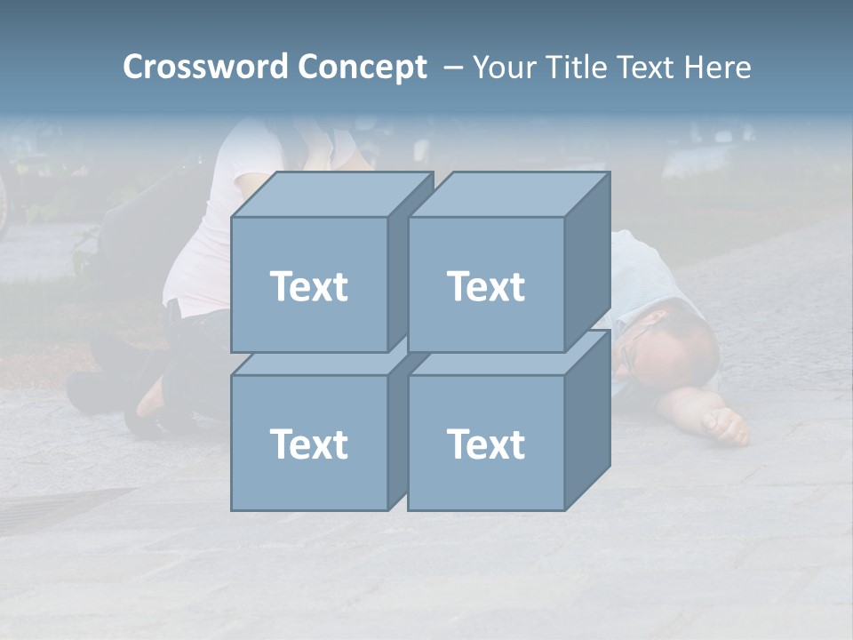 Skyscrapers Daybreak Skyline PowerPoint Template