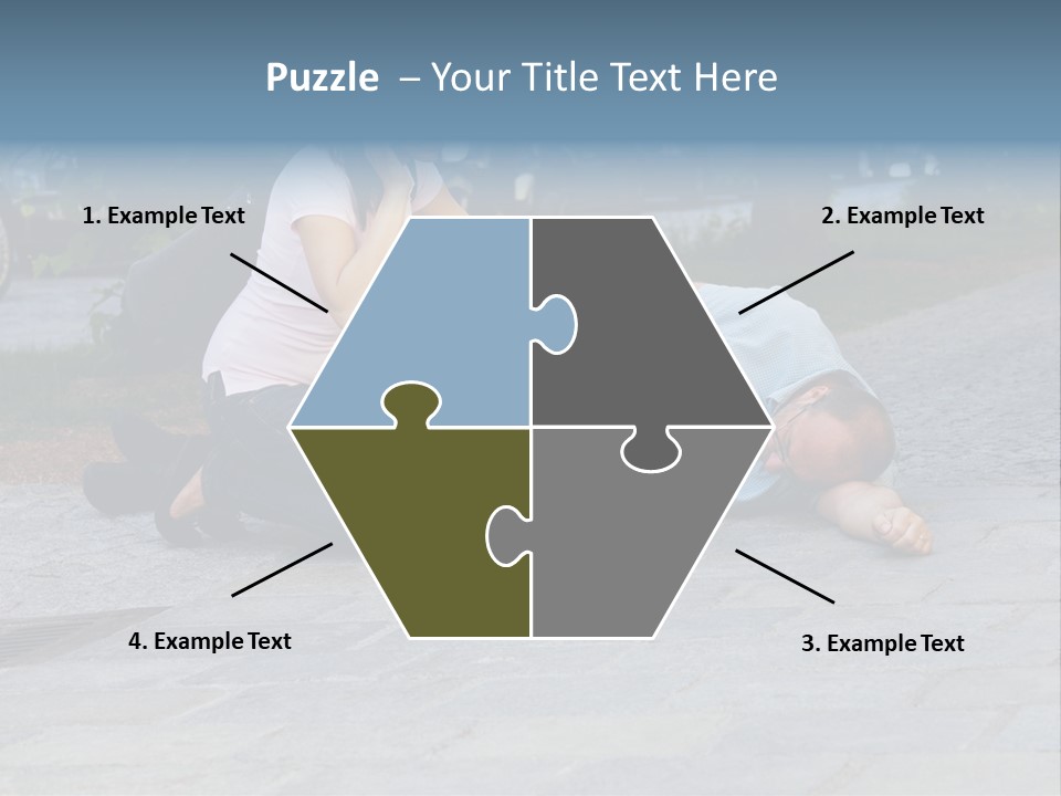 Skyscrapers Daybreak Skyline PowerPoint Template