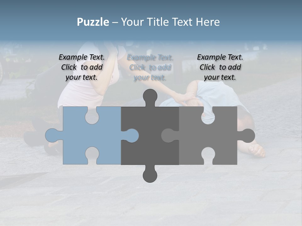 Skyscrapers Daybreak Skyline PowerPoint Template