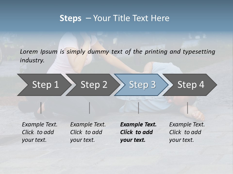 Skyscrapers Daybreak Skyline PowerPoint Template