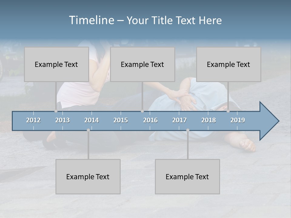 Skyscrapers Daybreak Skyline PowerPoint Template