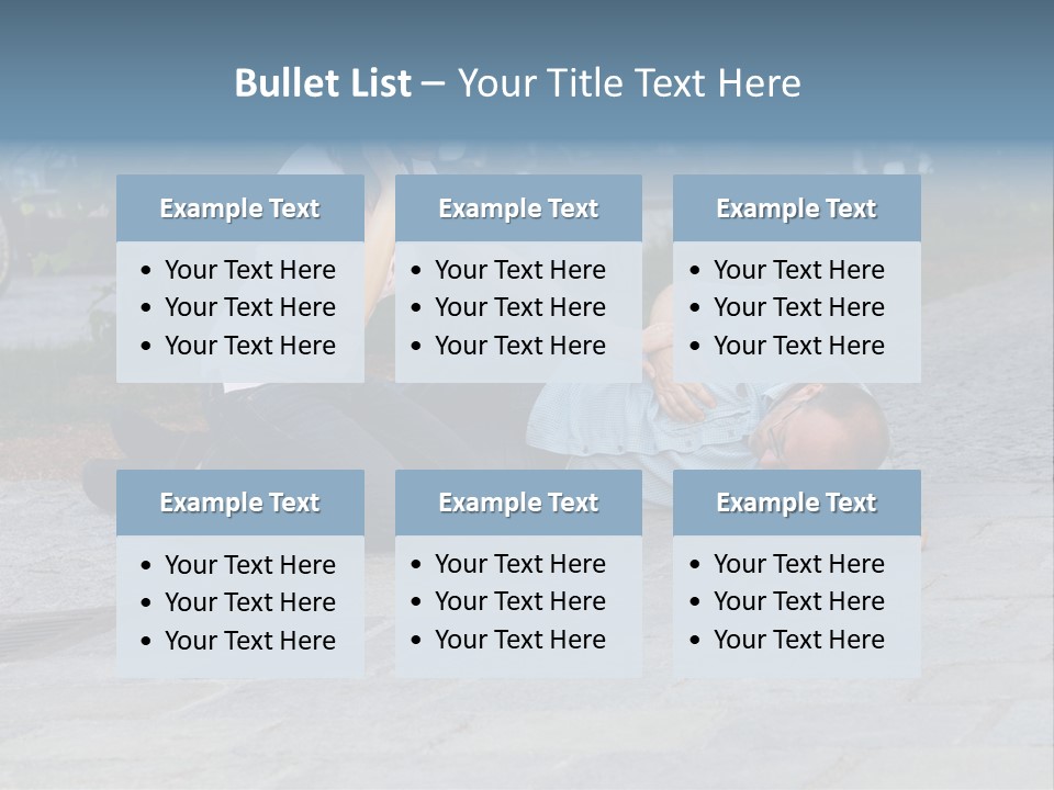 Skyscrapers Daybreak Skyline PowerPoint Template