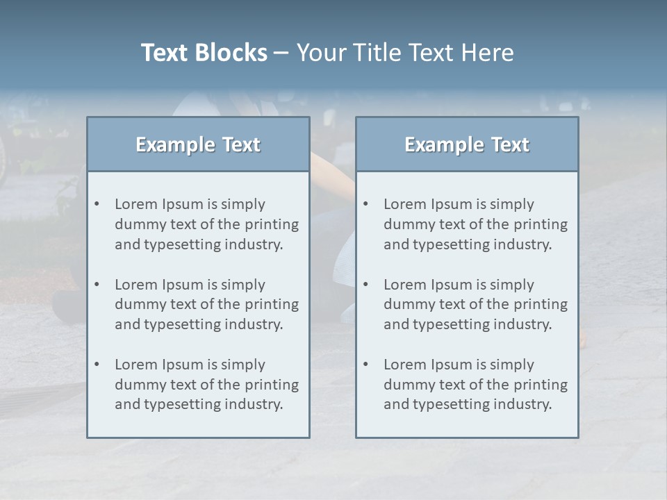 Skyscrapers Daybreak Skyline PowerPoint Template