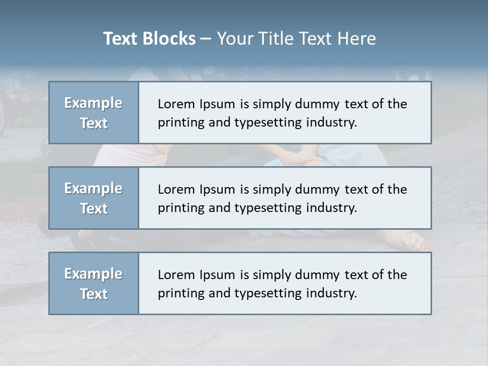 Skyscrapers Daybreak Skyline PowerPoint Template