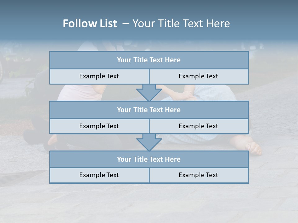 Skyscrapers Daybreak Skyline PowerPoint Template