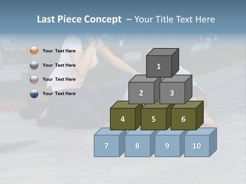 Skyscrapers Daybreak Skyline PowerPoint Template