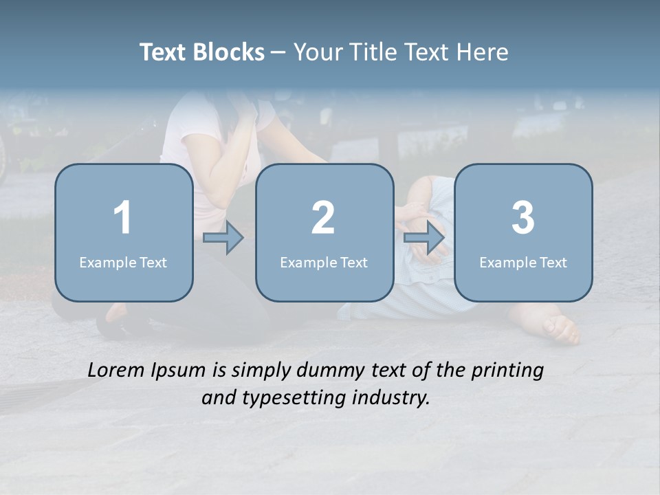 Skyscrapers Daybreak Skyline PowerPoint Template