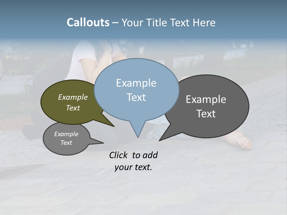 Skyscrapers Daybreak Skyline PowerPoint Template