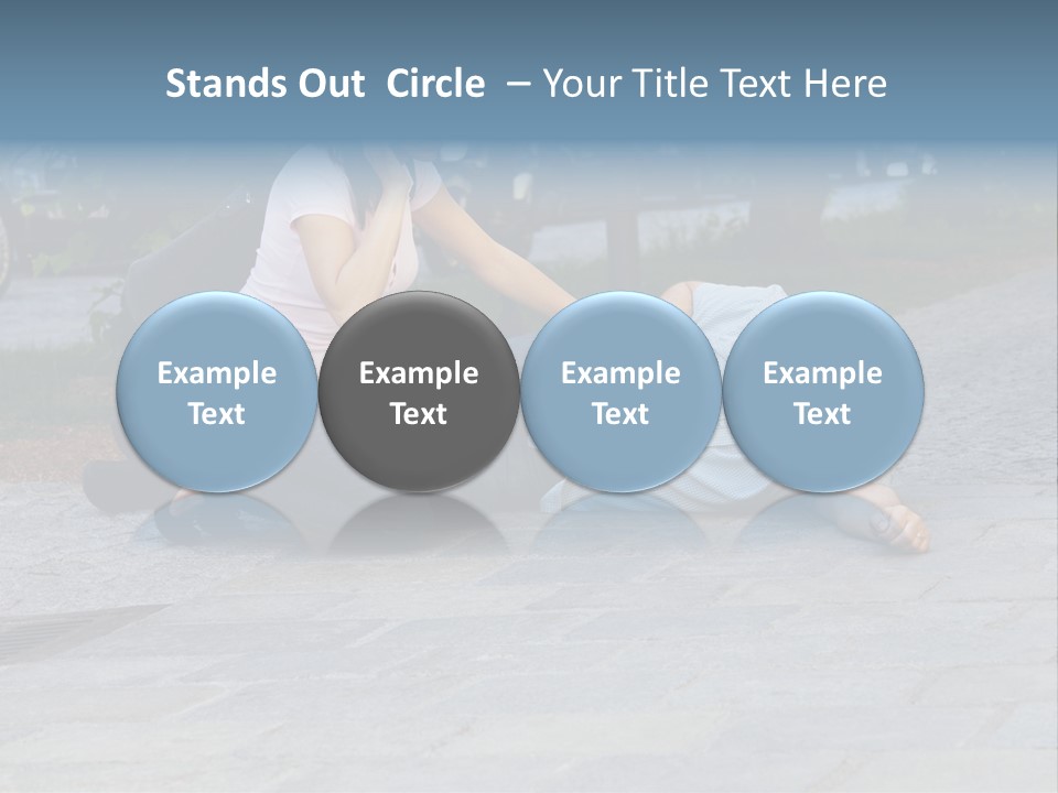 Skyscrapers Daybreak Skyline PowerPoint Template