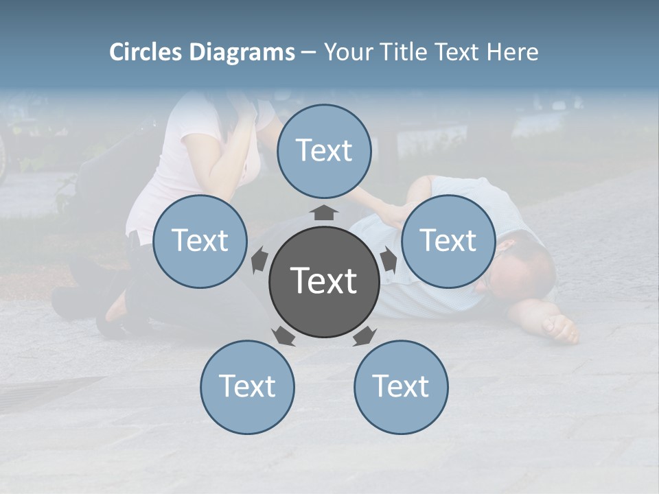 Skyscrapers Daybreak Skyline PowerPoint Template