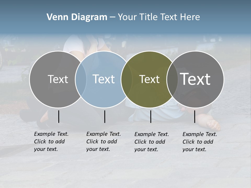 Skyscrapers Daybreak Skyline PowerPoint Template