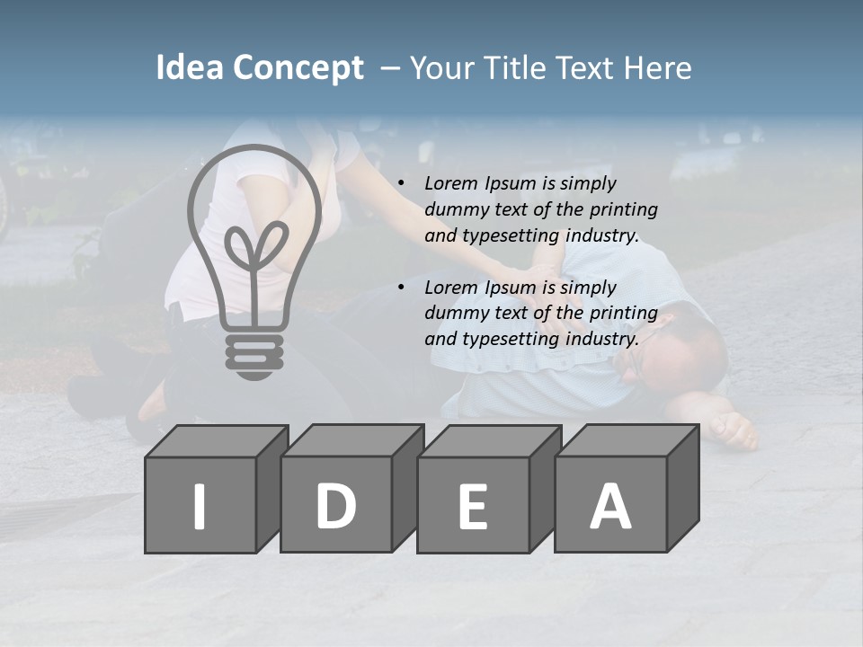 Skyscrapers Daybreak Skyline PowerPoint Template