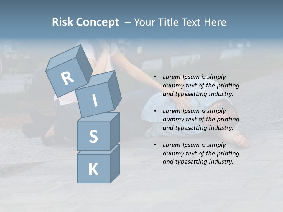 Skyscrapers Daybreak Skyline PowerPoint Template