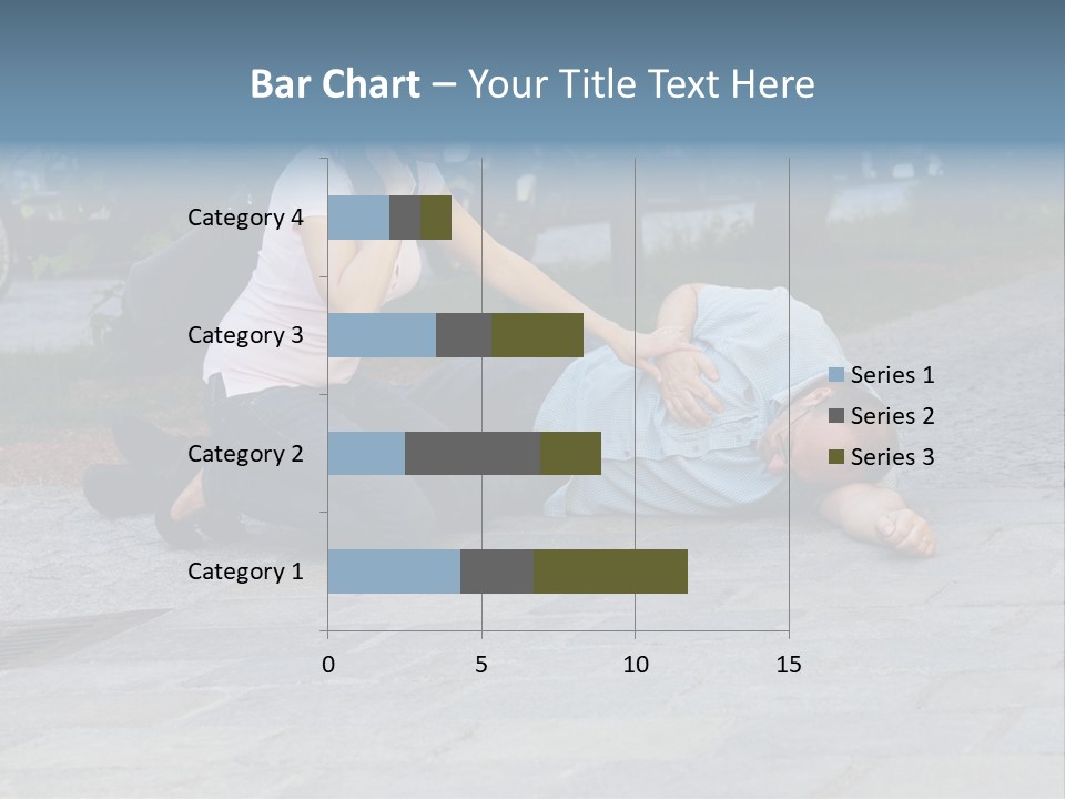 Skyscrapers Daybreak Skyline PowerPoint Template