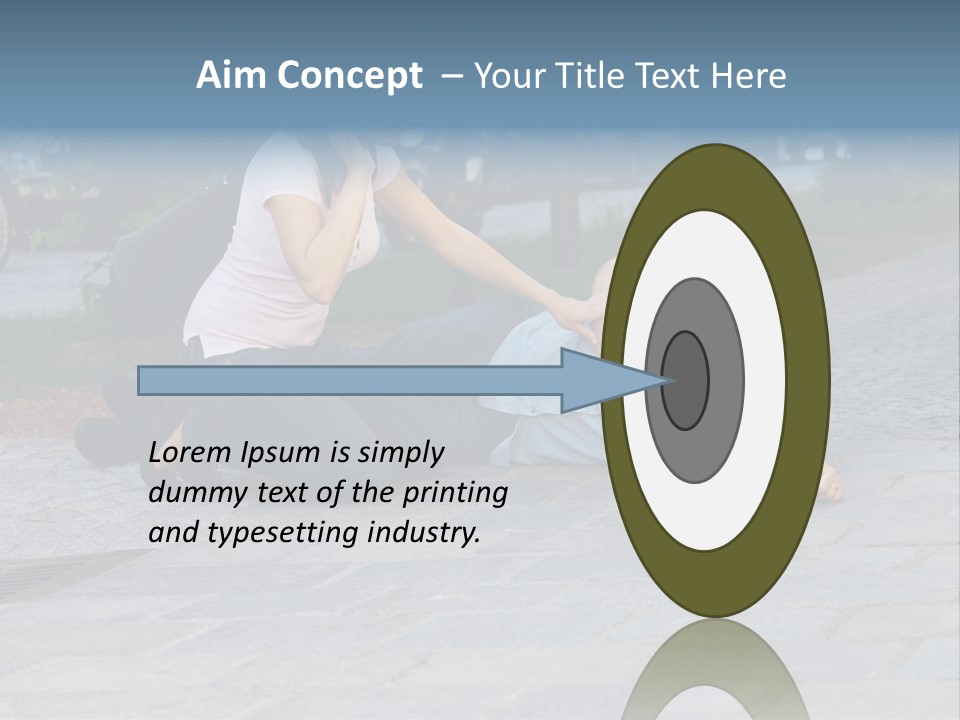 Skyscrapers Daybreak Skyline PowerPoint Template