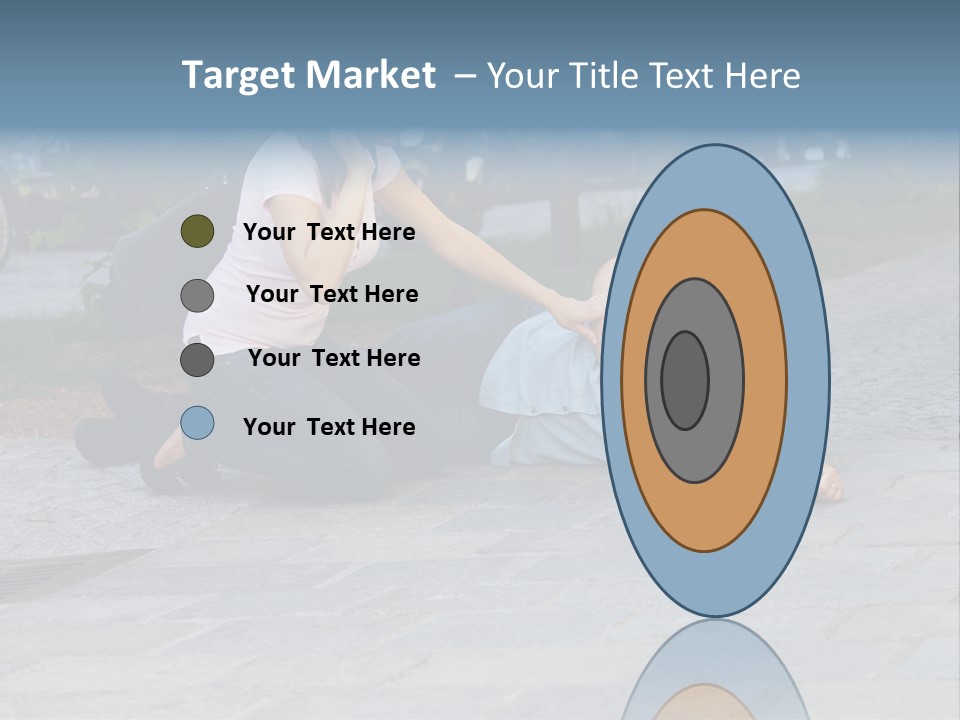 Skyscrapers Daybreak Skyline PowerPoint Template