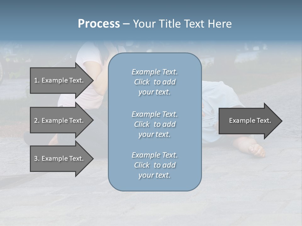 Skyscrapers Daybreak Skyline PowerPoint Template