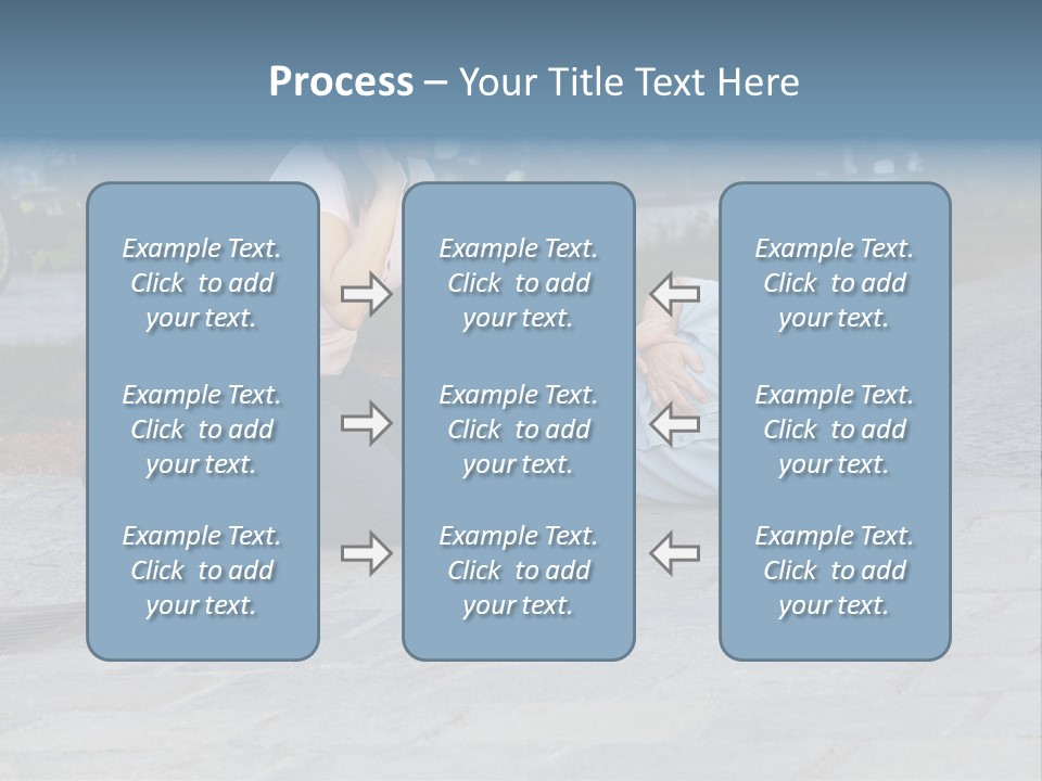 Skyscrapers Daybreak Skyline PowerPoint Template