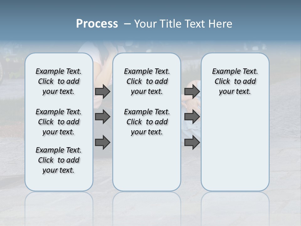 Skyscrapers Daybreak Skyline PowerPoint Template