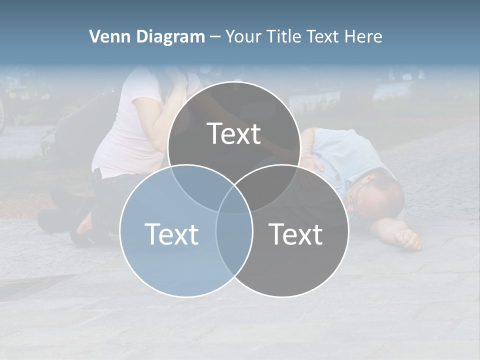 Skyscrapers Daybreak Skyline PowerPoint Template