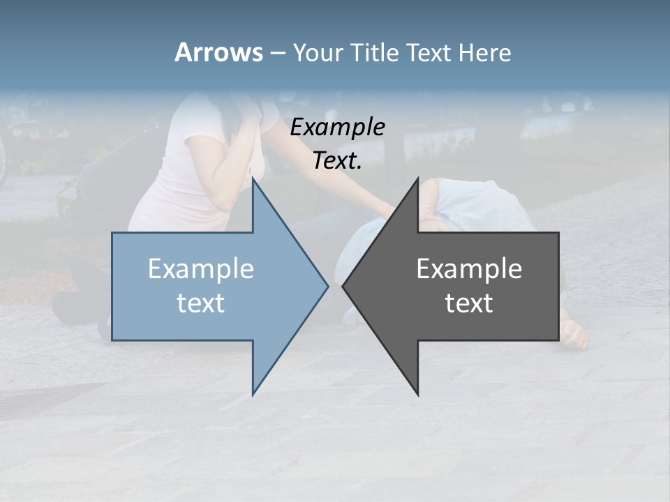 Skyscrapers Daybreak Skyline PowerPoint Template