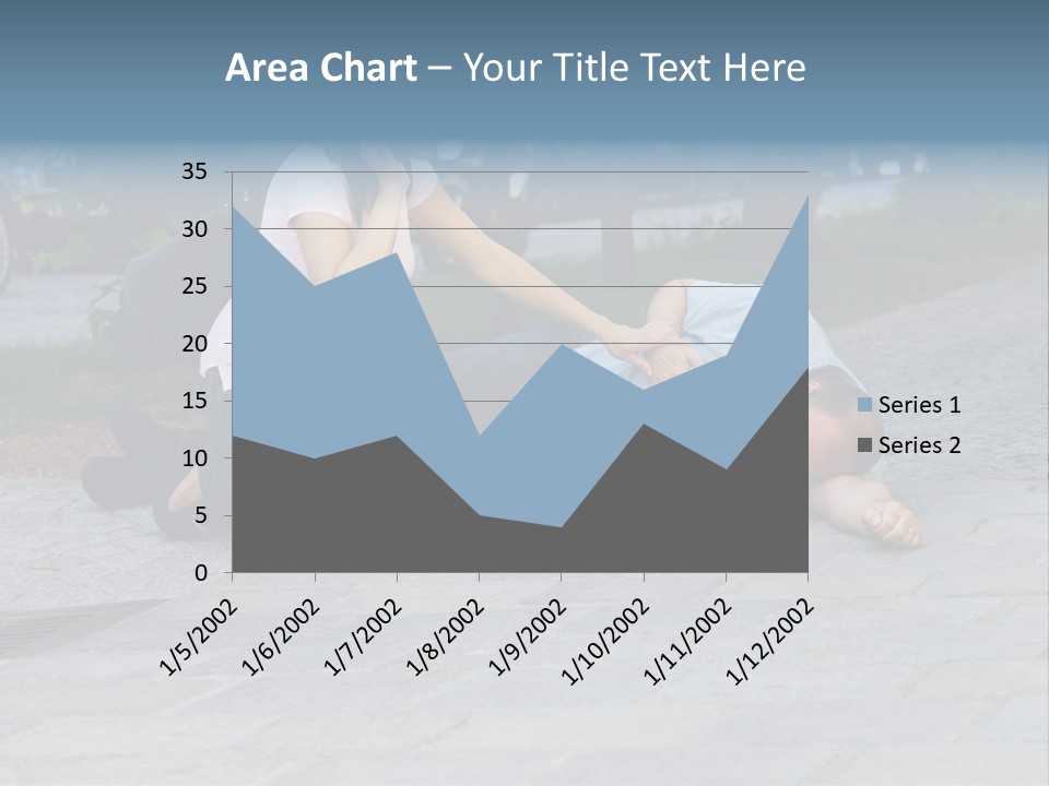 Skyscrapers Daybreak Skyline PowerPoint Template