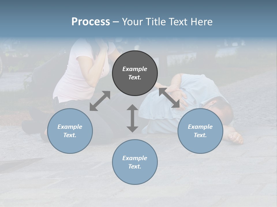 Skyscrapers Daybreak Skyline PowerPoint Template