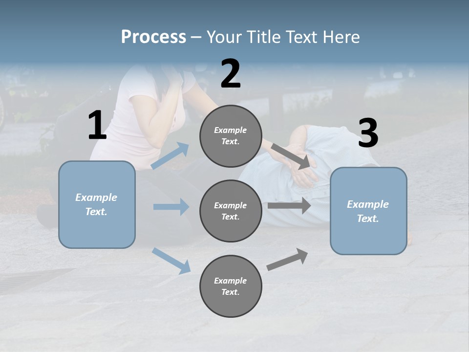 Skyscrapers Daybreak Skyline PowerPoint Template