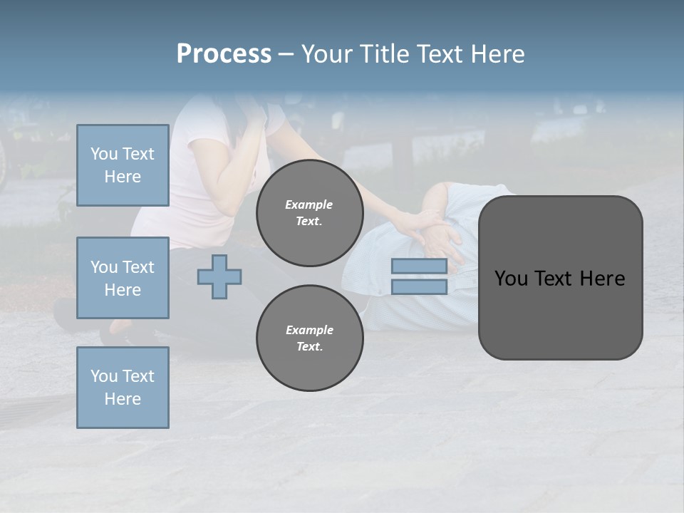 Skyscrapers Daybreak Skyline PowerPoint Template