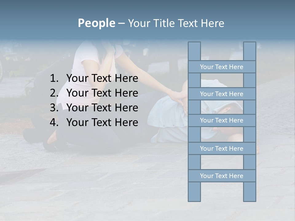 Skyscrapers Daybreak Skyline PowerPoint Template