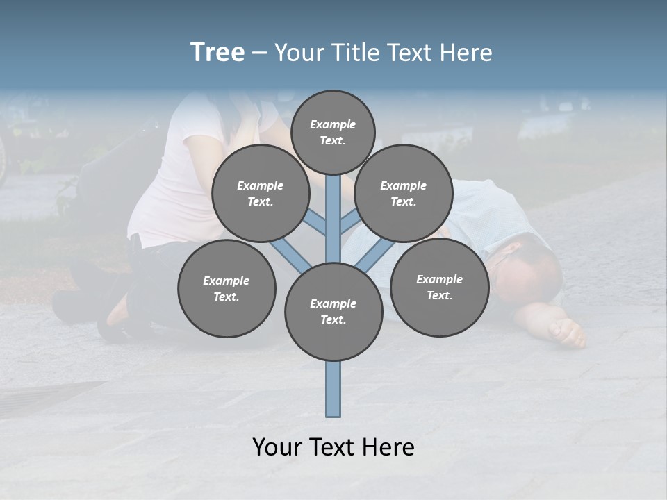 Skyscrapers Daybreak Skyline PowerPoint Template