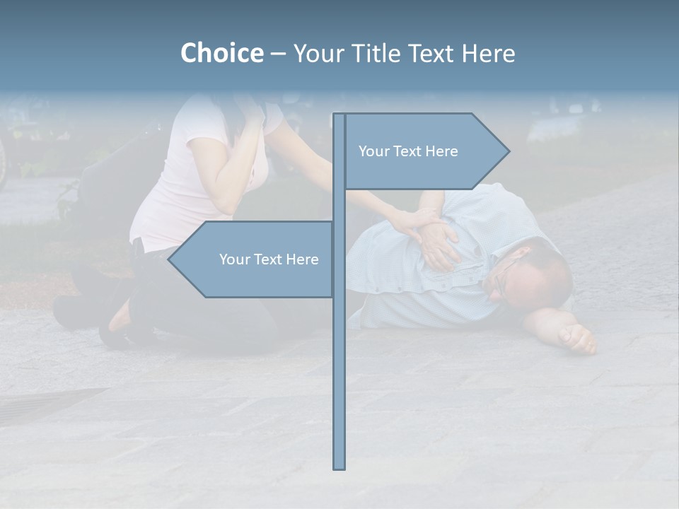 Skyscrapers Daybreak Skyline PowerPoint Template